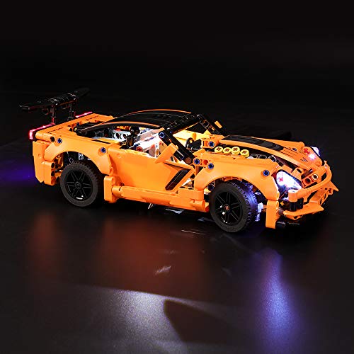 BRIKSMAX Kit de Iluminación Led para Lego Technic Chevrolet Corvette ZR1, Compatible con Ladrillos de Construcción Lego Modelo 42093, Juego de Legos no Incluido