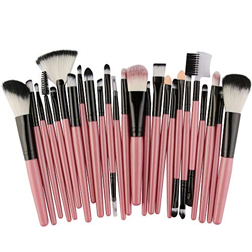 Brochas para Maquillaje Facial,MOMOXI 25pcs Pincel de maquillaje cosmético Colorete, Kit de pinceles para sombras de ojos Novedad caliente de la moda 2019 Alrededor 5€ Pincel de maquillaje Profesional