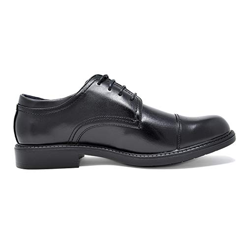 Bruno Marc Downing-01 Zapatos de Cordones Oxfords Vestir Derby para Hombre Negro 48 EU/14 US