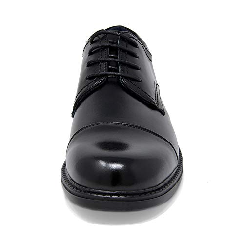 Bruno Marc Downing-01 Zapatos de Cordones Oxfords Vestir Derby para Hombre Negro 48 EU/14 US