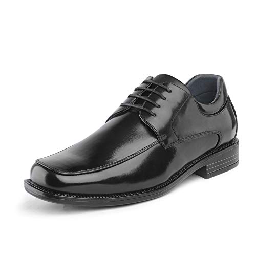 Bruno Marc Goldman-01 Zapatos de Cordones Vestir Negocios Clásicos para Hombre Negro 47 EU/13 US