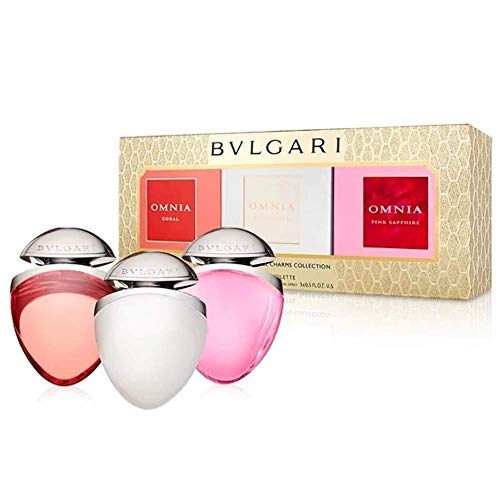 Bvlgari Omnia Jewels Charms Fragrance Geschenkset 15ml Crystalline EDT + 15ml Coral EDT + 15ml Pink Sapphire EDT