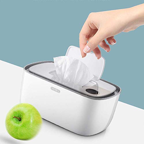 Caja de Toallitas para Bebé, Baby Wipes Calefactor Caja De Calentamiento Toallitas Calentador Máquina De Toalla Húmeda Caja De Tejido De Desinfección 24 Horas Temperatura Constante De 40 Grados