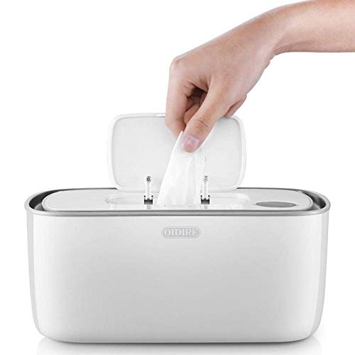 Caja de Toallitas para Bebé, Baby Wipes Calefactor Caja De Calentamiento Toallitas Calentador Máquina De Toalla Húmeda Caja De Tejido De Desinfección 24 Horas Temperatura Constante De 40 Grados