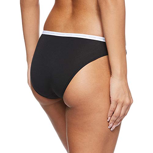 Calvin Klein 2pk Braguita de Bikini, Negro (Black/Black 001), (Talla del Fabricante: X-Large) para Mujer