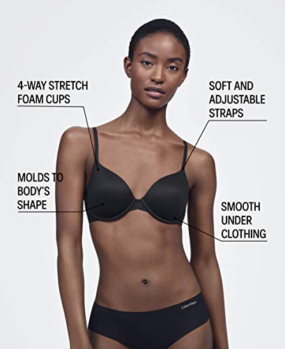 Calvin Klein Perfectly Fit Memory Touch T-Shirt Bra Sujetador para Camiseta, Canela, 85B para Mujer