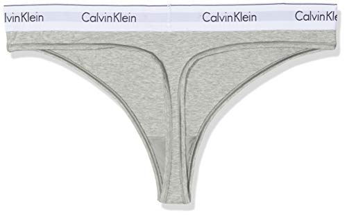 Calvin Klein Thong Tanga, Gris (Grey Heather 020), Talla única (Talla del Fabricante: XXX-Large) para Mujer