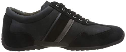 camel active Space 24, Zapatillas para Hombre, Negro (Black/Dk.Grey 38), 40.5 EU