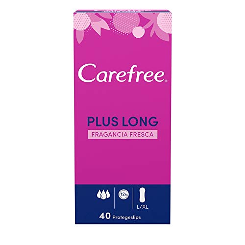 Carefree Salvaslip Plus Long Fragancia Fresca 40 unidades 200 g - Pack de 5