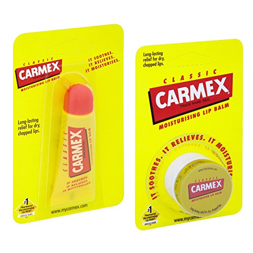 Carmex Original Bálsamo labial, paquete doble de lata y tubo