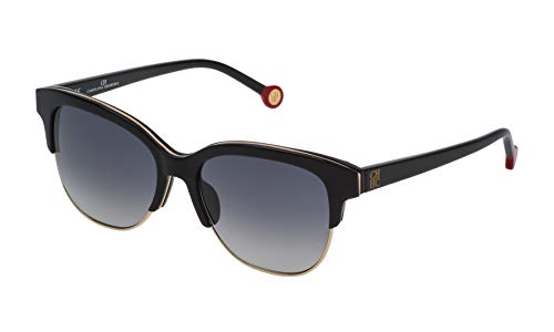 Carolina Herrera Gafas de Sol SHE751540700 (Diametro 54 mm), Black, 54 Unisex-Adult