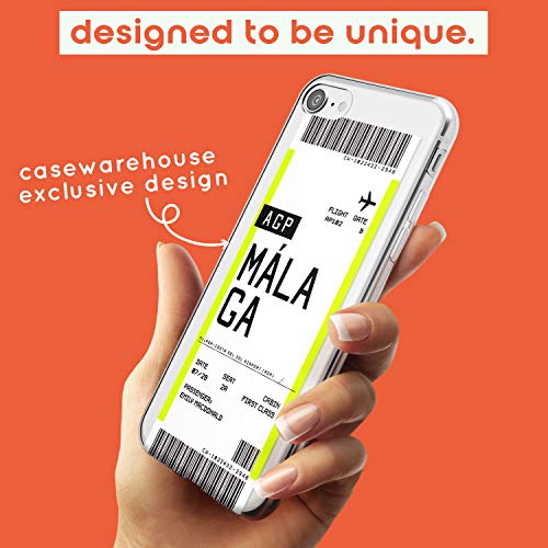 Case Warehouse Boarding Pass Personalizada de entradas: Málaga Slim Funda para iPhone 7 Plus TPU Protector Ligero Phone Protectora con Personalizado Viajero Pasión