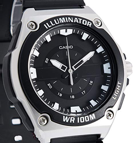 Casio Reloj Analógico para Hombre de Cuarzo con Correa en Resina MWC-100H-1AVEF