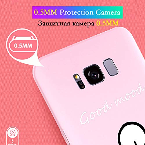 Caso Lindo S10 Plus Galaxia A3 A5 Caso Coque Cubierta 2017 J3 J5 J7 para Samsung Galaxy S8 S9 S10 Plus A6 A8 2018,3-Pluma Rosada,para Samsung S10E