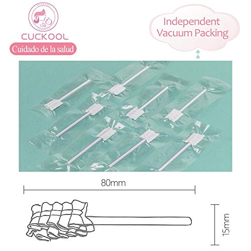 Cepillo de dientes para bebés, limpieza de cepillos de dientes para bebés de encías desechable Lengua Cepillo de dientes de gasa Palillo de limpieza oral para bebés Cuidado dental durante 0-36 meses