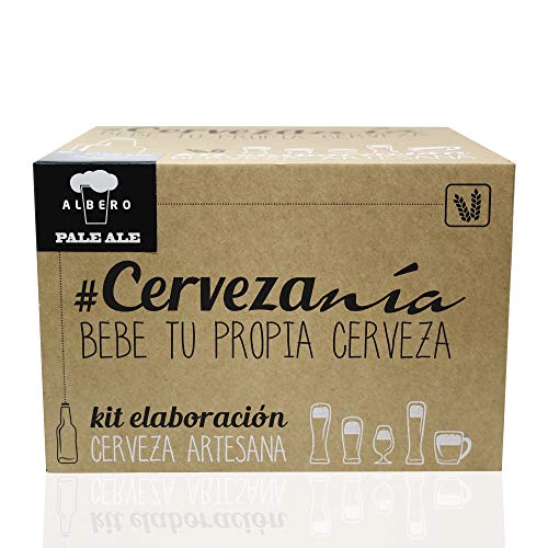 #Cervezanía - Kit de elaboración de cerveza rubia Pale Ale | 5 litros cerveza en casa | Lúpulos frescos