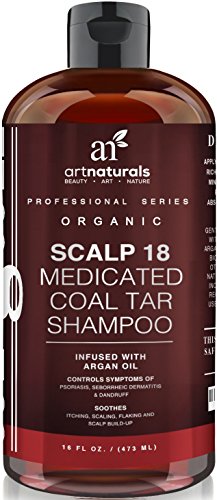 Champú anticaspa terapéutico. Tarro de carbón ArtNaturals Scalp18 16 oz.