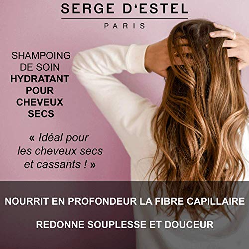 Champu Cabello Seco 250ml Champu Nutritivo Hidratante Revitalizante Intenso con Activos Vegetales y Aceites Esenciales Champu Natural NO Probado en Animales.