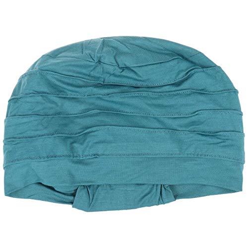 Christine Headwear Gorro oncológico Yoga con bambú hipoalergenico (Azul petróleo)