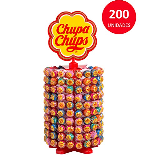 Chupa Chups Original, Caramelo con Palo de Sabores Variados, Rueda de 200 unidades de 12 gr. (Total 2.400 gr.)