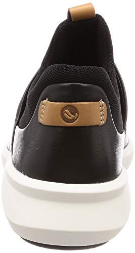 Clarks Un Rio Lace, Zapatillas, Negro (Black Leather Black Leather), 40 EU