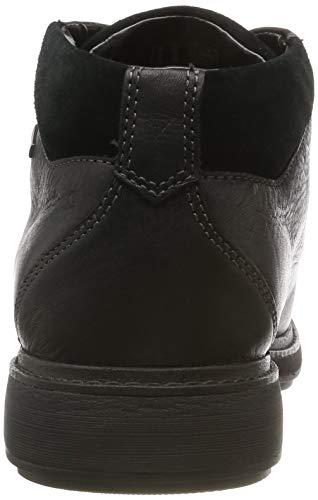 Clarks Un Tread UpGTX, Botas clásicas. para Hombre, Negro (Black Leather Black Leather), 43 EU