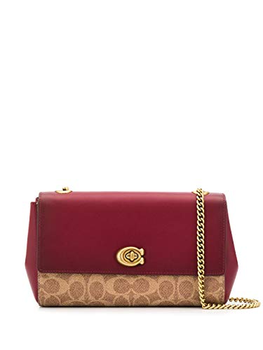 Coach Cam Chain Ladies Small Two Tone Bolso cruzado de cuero 79592 B4PEQ