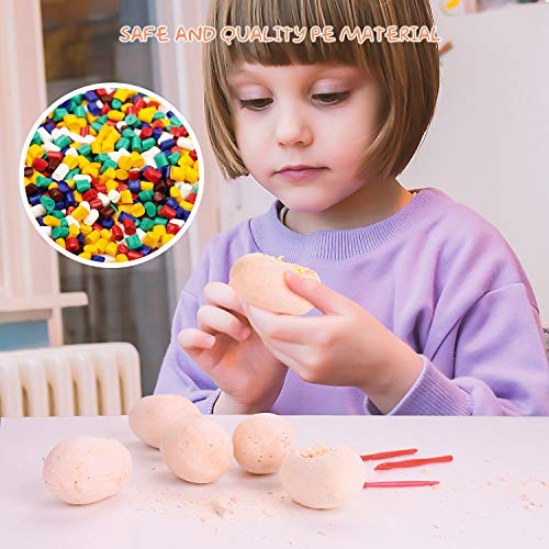 Colmanda Dinosaur Eggs, Huevos de Dinosaurio Minijuegos de Dinosaurios Dinosaurio Realista Juguetes para Arqueología y Niños