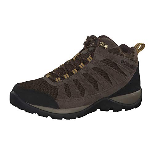 Columbia Redmond V2 Mid, Zapatillas de Senderismo Impermeables para Mujer, Marrón (Cordovan, Baker), 43 EU