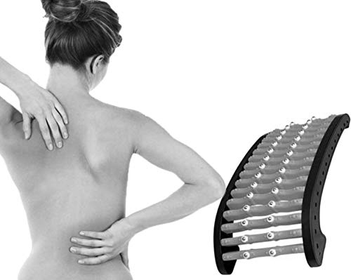 Columna vertebral de yoga Pilates Spine Masaje de Yoga de Cama apoya la Columna Lumbar de la vértebra Cervical de tracción arqueada, estrías Corrección Lumbar Combinación Ajustable