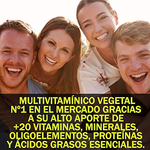 Complejo Multivitamínico Total | Fortalece tus defensas y protege tu Sistema Inmune | Vitamina C, A, B1, B2, B3, B5, B6 y B12 + Espirulina + Chlorella | Aporte eficaz de energía y vitalidad | 60U.