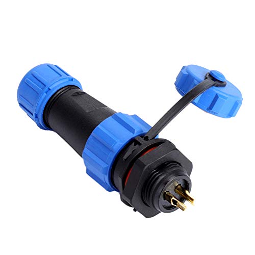 Conector de enchufe a prueba de agua 2Pin / 3Pin / 4Pin / 5Pin / 6Pin / 7Pin / 9Pin para uso industrial(2pin)