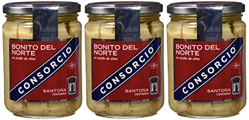 Consorcio Bonito en Aceite de Oliva - 3 Paquetes de 400 gr - Total: 1200 gr