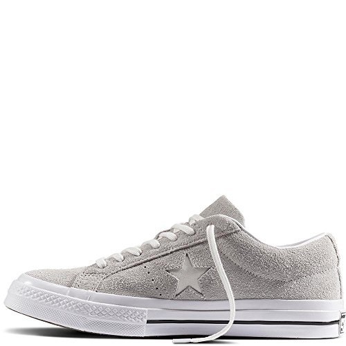 Converse Lifestyle One Star Ox, Zapatillas Unisex Adulto, Gris (Ash Grey/White/White 095), 38 EU