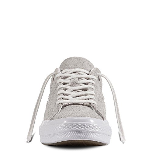 Converse Lifestyle One Star Ox, Zapatillas Unisex Adulto, Gris (Ash Grey/White/White 095), 38 EU