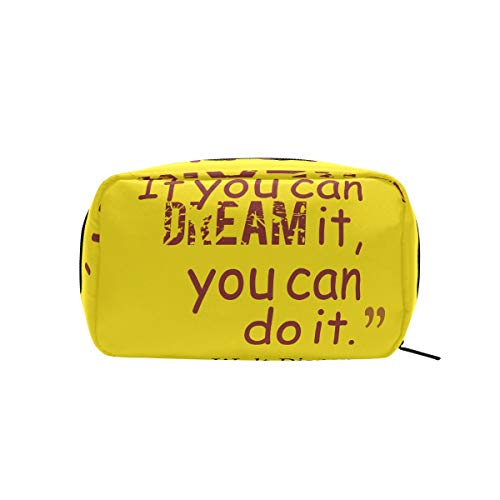 COOSUN If You Can Dream It Do - Bolsa de maquillaje para mujer