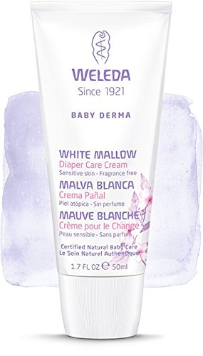 Crema de Pañal de Malva Blanca para Bebé - Weleda (50 ml) - Se envia con: muestra gratis y una tarjeta superbonita que puedes usar como marca-páginas!