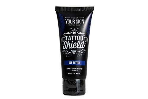 CREMA TATUAJE PREMIUM, Crema Tattoo especialmente diseñada para Mantener e Hidratar Tatuajes, Pomada Tattoo Shield 80 ML