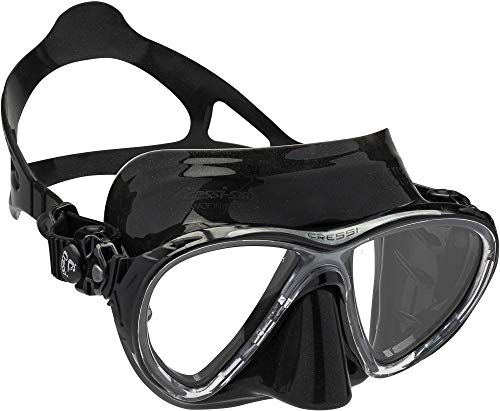 Cressi Big Eyes EVO Conjunto Combo de Snorkel, Unisex Adulto, Negro/Negro, Talla Única