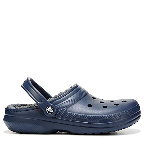 Crocs Classic Lined Clog, Zuecos Unisex Adulto, Azul (Navy/Charcoal), 43/44 EU