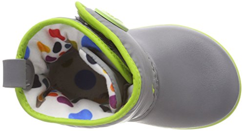 Crocs Crocband II.5 Gust Boot, Botas de Nieve Unisex Niños, Gris (Charcoal/Volt Green), 30/31 EU