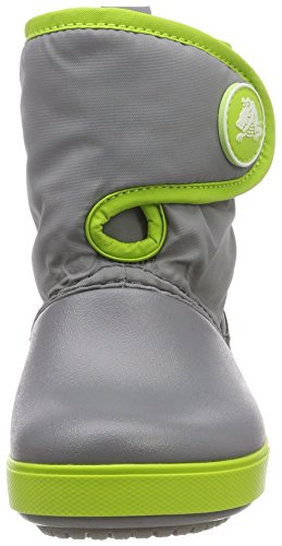 Crocs Crocband II.5 Gust Boot, Botas de Nieve Unisex Niños, Gris (Charcoal/Volt Green), 30/31 EU