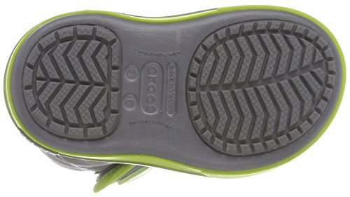 Crocs Crocband II.5 Gust Boot, Botas de Nieve Unisex Niños, Gris (Charcoal/Volt Green), 30/31 EU