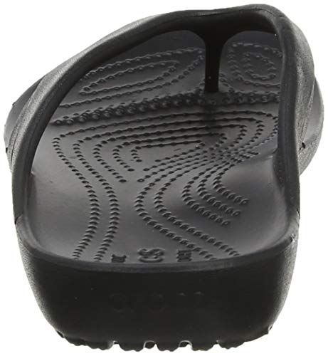 Crocs Kadee II Flip Women, Chanclas para Mujer, Negro (Black), 41/42 EU