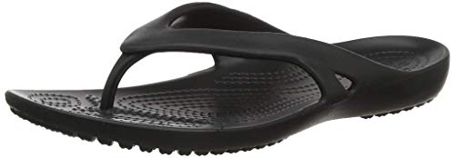 Crocs Kadee II Flip Women, Chanclas para Mujer, Negro (Black), 41/42 EU