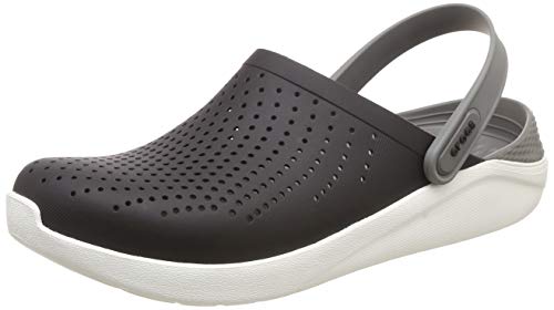 Crocs Literide Clog, Zuecos Unisex Adulto, Negro (Black/Smoke), 37/38 EU