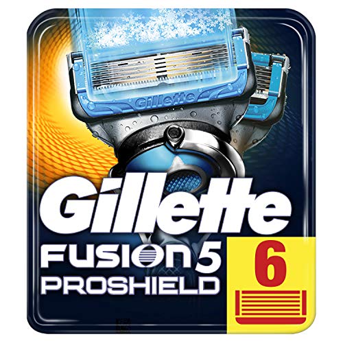 Cuchillas de afeitar para hombres Gillette Fusion Proshield Chill. unidades