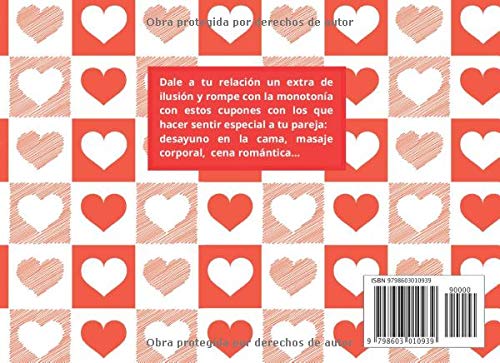 CUPONES DE PAREJA: TALÓN DE VALES CANJEABLES (DESAYUNO EN CAMA, MASAJES, BAÑO EN PAREJA...) | REGALO ROMÁNTICO Y ORIGINAL PARA TU PAREJA | HOMBRE O ... LOS ENAMORADOS, SAN VALENTIN | ANIVERSARIO.