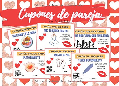 CUPONES DE PAREJA: TALÓN DE VALES CANJEABLES (DESAYUNO EN CAMA, MASAJES, BAÑO EN PAREJA...) | REGALO ROMÁNTICO Y ORIGINAL PARA TU PAREJA | HOMBRE O ... LOS ENAMORADOS, SAN VALENTIN | ANIVERSARIO.