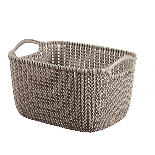 CURVER 3253923974300 Caja y Cesta de almacenaje - Cajas y cestas de almacenaje (Storage Basket, Marrón, Prendas de Punto, Monótono, Rectangular, Interior)